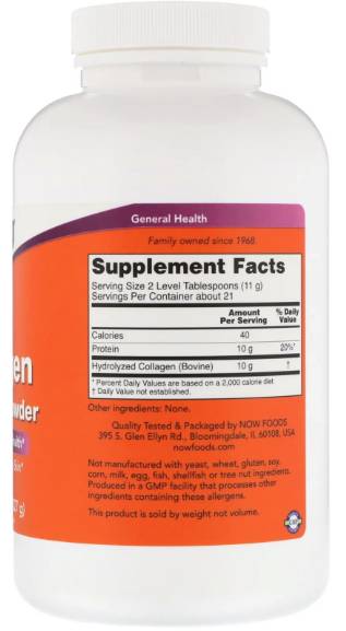 Polvere di peptidi di collagene - 227 grammi