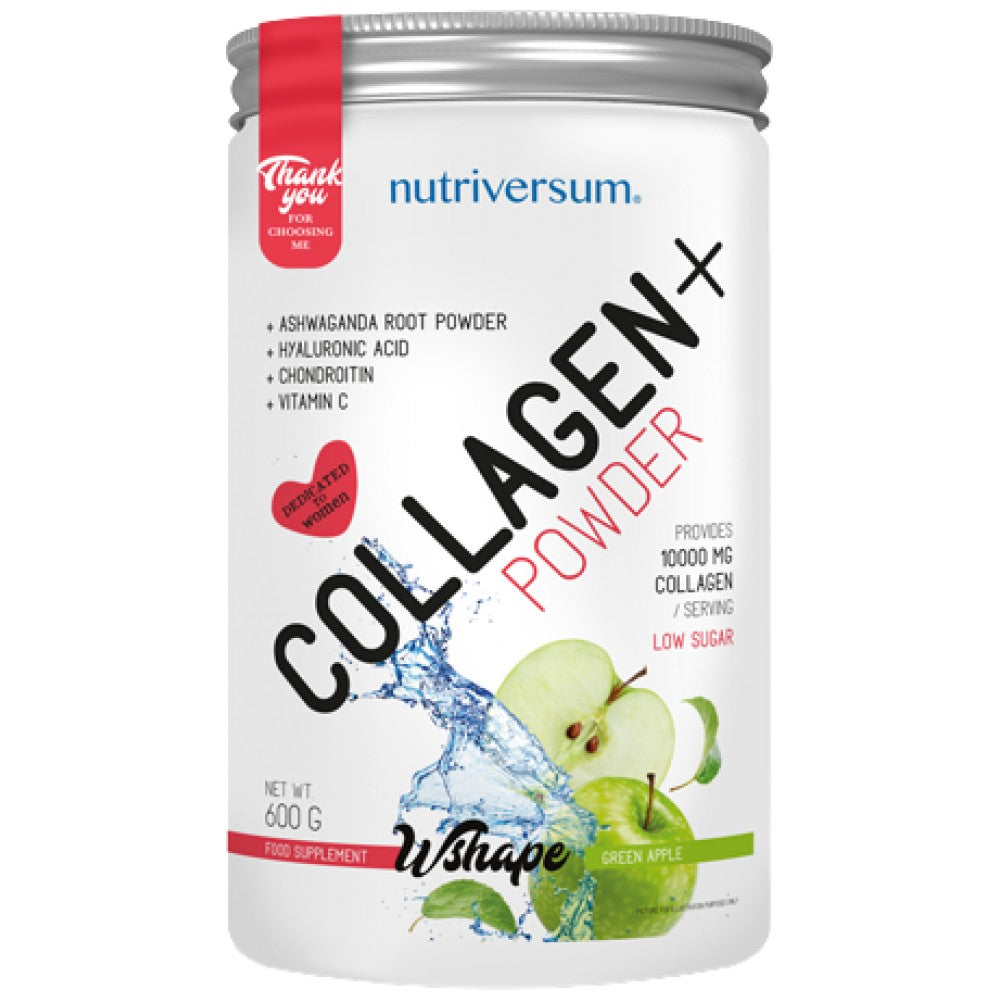Collagen+ Powder | con acido ialuronico, condroitina & Vitamina C - 600 grammi