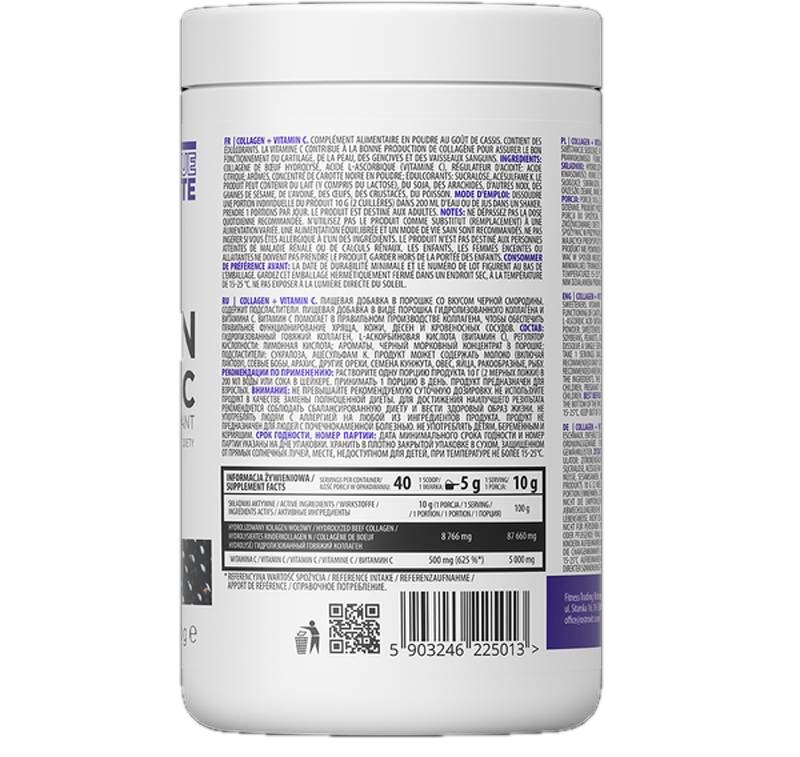 Collagene + Vitamina C/Polvere - 400 grammi