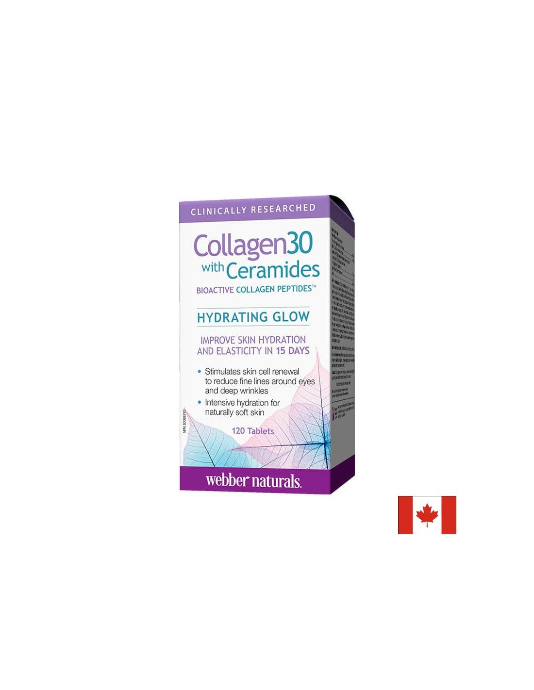 Collagen30® con Ceramidi - Collagene + Ceramidi, 120 compresse <tc>Webber Naturals</tc>