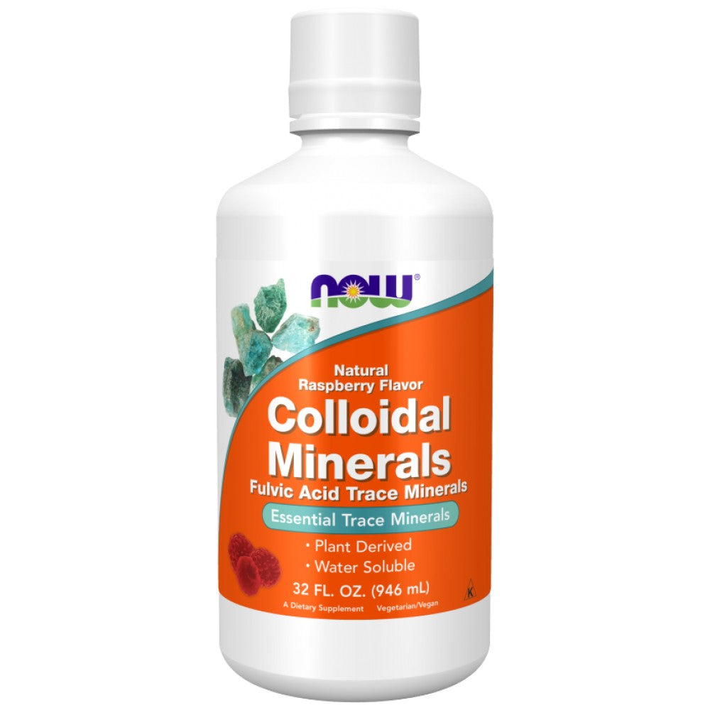 Minerali colloidali | Minerali in tracce di acido fulvico - Sapore di lampone - 946 ml
