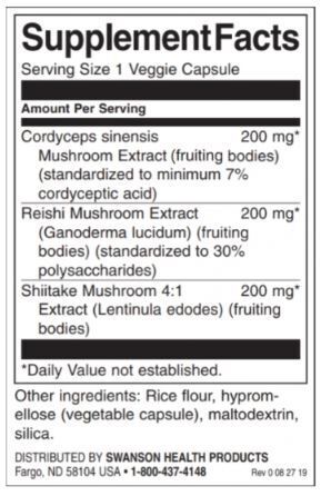 Cordyceps Complex con funghi Reishi e Shiitake - 60 capsule