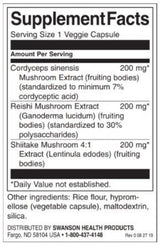 Cordyceps Complex con funghi Reishi e Shiitake - 60 capsule