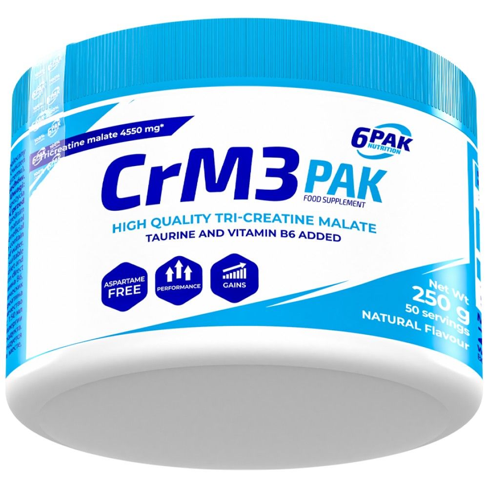 CrM3 PAK (Tri-Creatina Malato + Taurina) - 250 grammi
