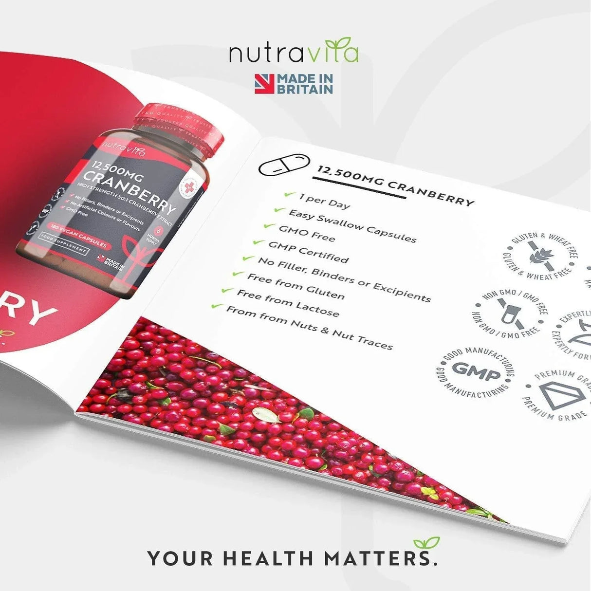 Mirtillo Rosso - Mirtillo Rosso 12500 mg 180 capsule vegane