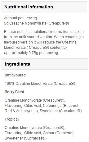Creapure Creatina Monoidrato - 250 grammi