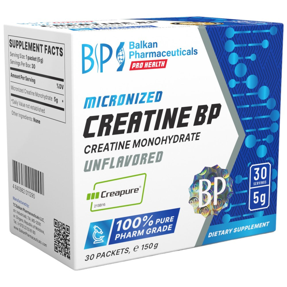 Bustine di creatina BP | Creapure® - 30 x 5 grammi