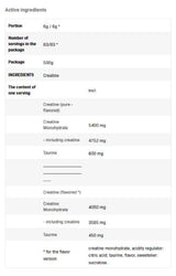 Creatina Aromatizzata - 0,500 kg