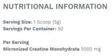 Creatina monoidrato - 250 grammi