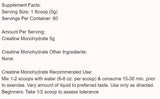 Creatina monoidrato - 300 grammi