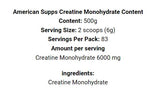Creatina monoidrato - 500 grammi