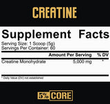 Creatina monoidrato in polvere | Serie Core: 300 grammi