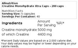 Creatina Monoidrato Xtra Caps 200 capsule