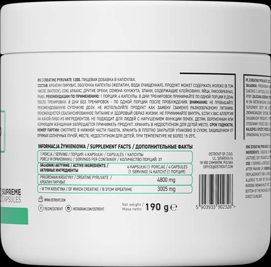 Creatina Piruvato 1200 150 capsule