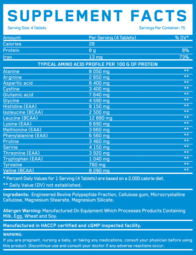 Cryo Beef Amino 8000mg/300 compresse.