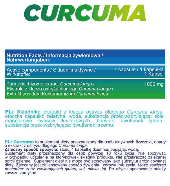 Curcuma | Curcuma 1000 mg - 90 capsule