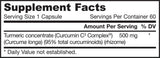 Curcumina 95.500 mg | Estratto di curcuma curcuminoidi al 95% - 60 capsule