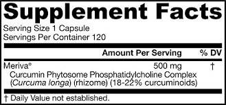 Fitosoma della curcumina 500 mg | Meriva® - 120 capsule