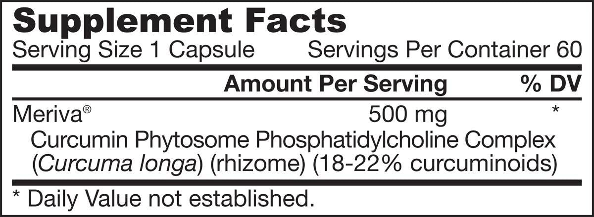 Fitosoma della curcumina 500 mg | Meriva® - 120 capsule