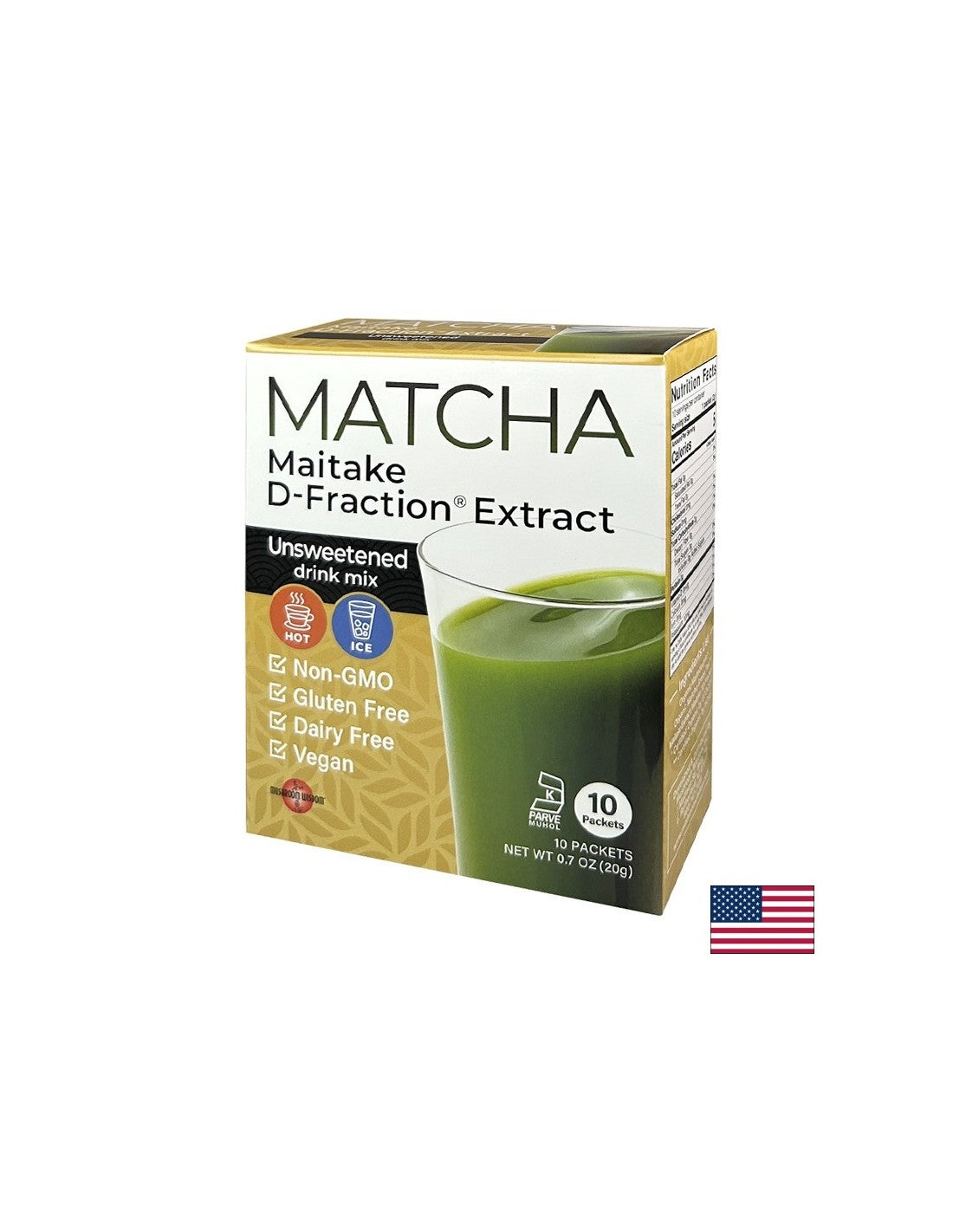 Matcha con Estratto di Maitake D-Fraction®, 10 bustine