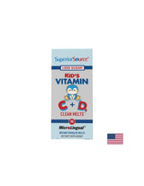 Vitamine C + D - formula per bambini Kids Vitamine C+D, 90 compresse sublinguali