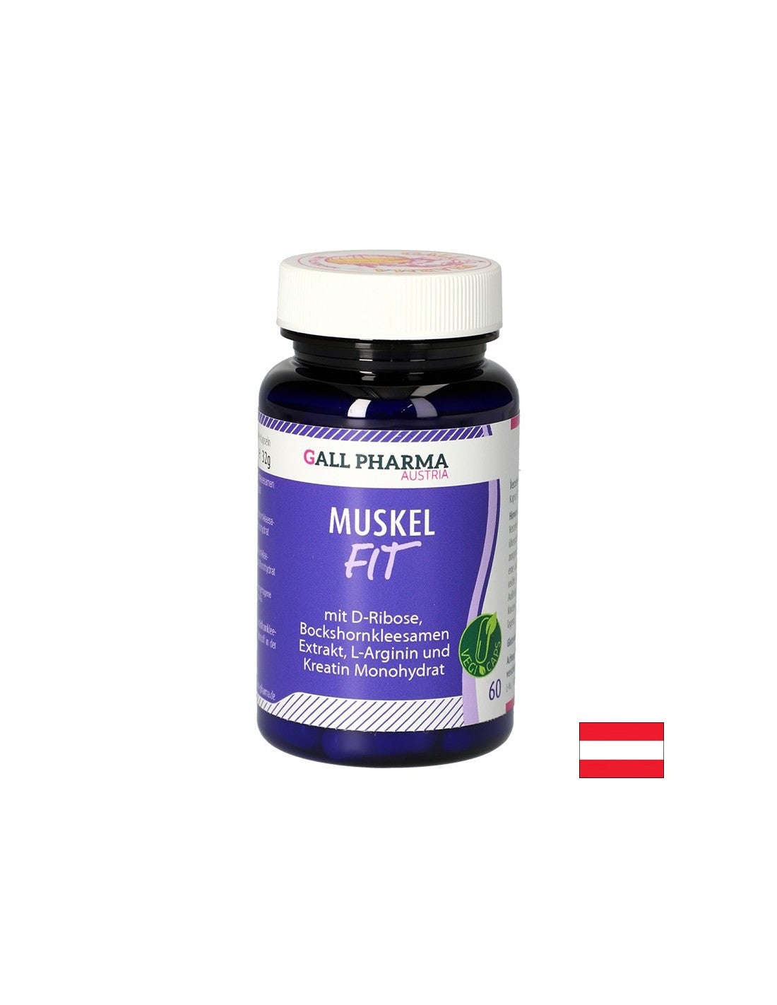 Formula muscolare con D-ribosio, fieno greco, L-arginina e creatina, 60 capsule