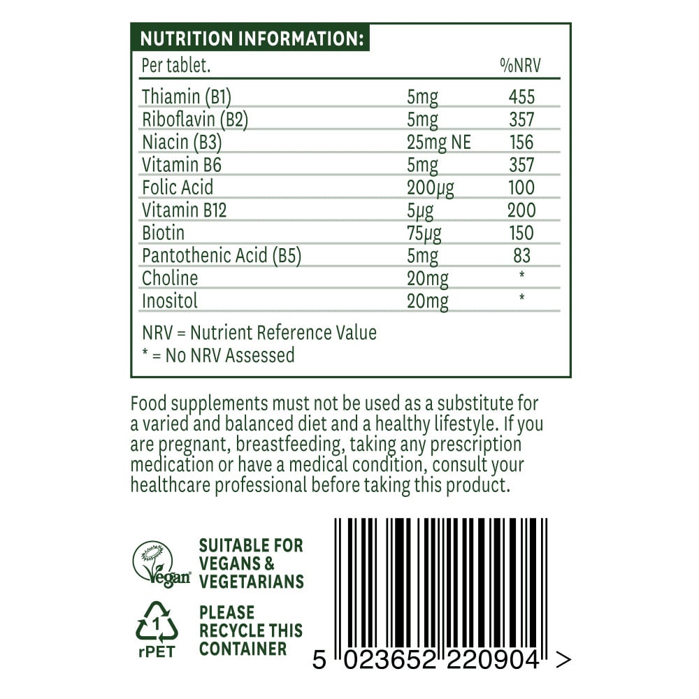 Complesso di vitamina B (Complesso di vitamina B) 90 compresse NaturesAid