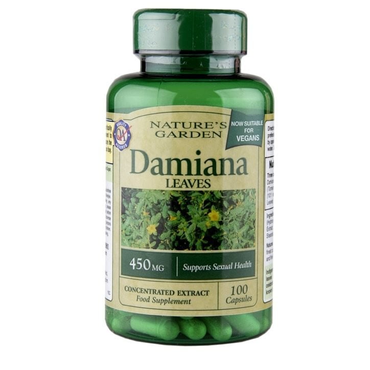 Damiana (estratto concentrato di foglie) 450 mg 100 capsule OLANDA & BARRETT