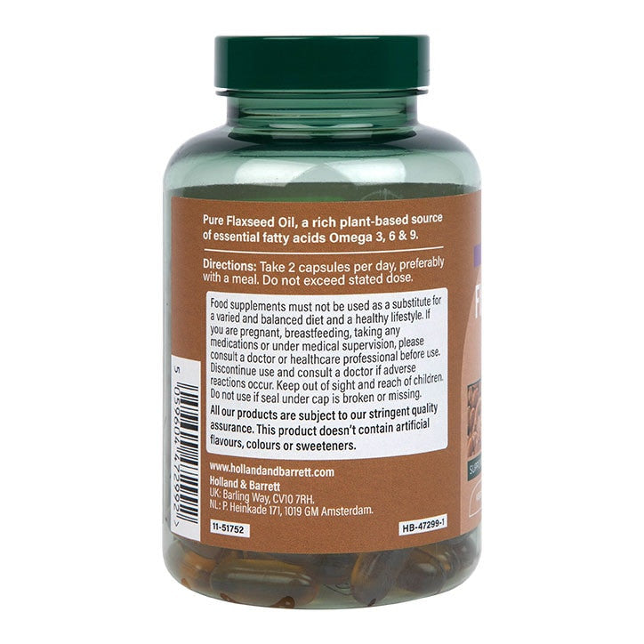 Pressato a freddo ad alta resistenza | Olio di Semi di Lino 2000 mg - 120 capsule