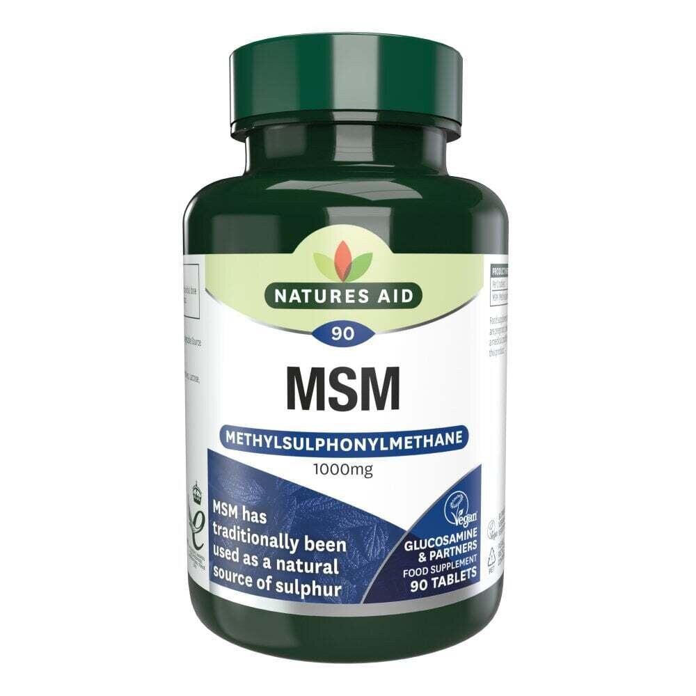 Metilsulfonilmetano MSM (Metilsulfonilmetano MSM) 1000mg 90 compresse NaturesAid