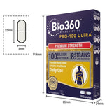Probiotico Pro-100 ULTRA (100 miliardi di batteri) 100 miliardi. 30 capsule NaturesAid