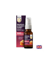 Propoli & Manuka Honey Immune Defense Spray/Spray orale per la difesa immunitaria con propoli e miele di manuka 500 MED, 20 ml