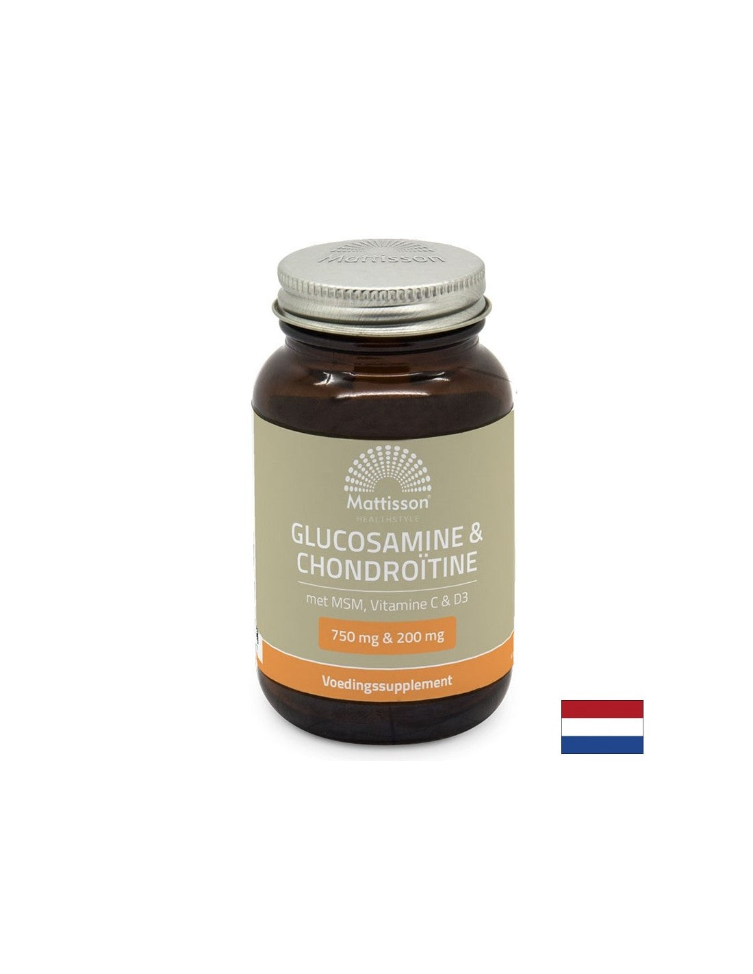 Ossa e articolazioni - Glucosamina, Condroitina, MSM + vitamine C, D3, 60 compresse <tc>Mattisson Healthstyle</tc>
