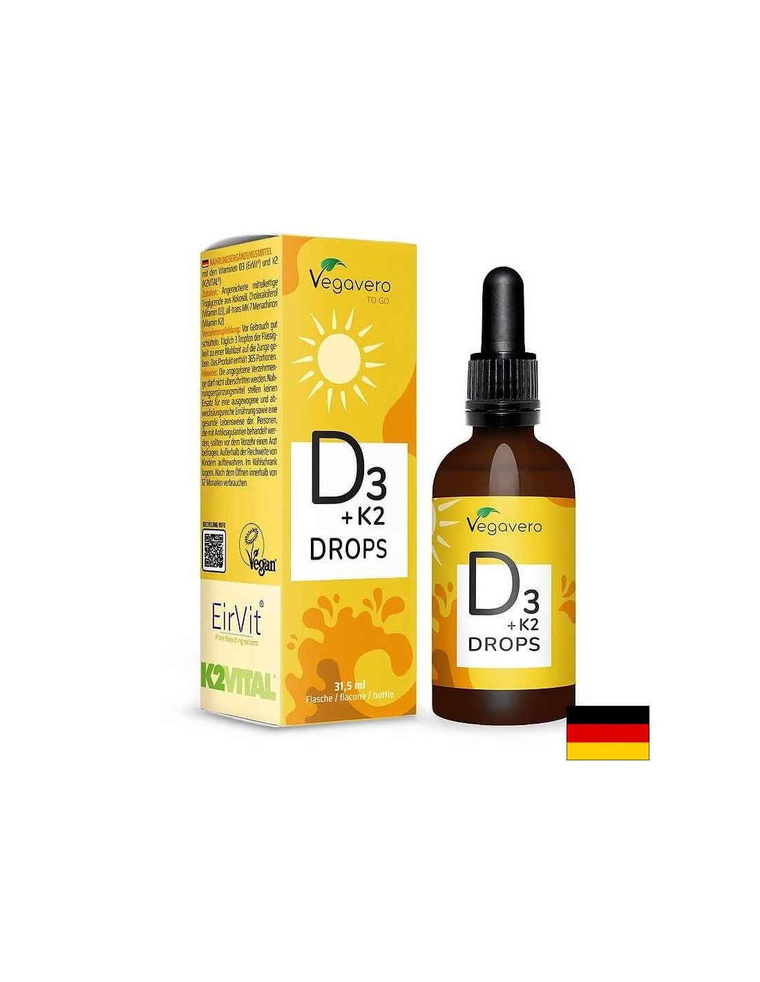 Ossa e denti - Vitamina D3 + K2, gocce da 60 ml