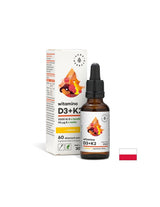 Per supportare le ossa, l'immunità e la funzione cerebrale - Vitamina D3 + K2 + Omega-3, gocce da 30 ml <tc>Aura Herbals</tc>