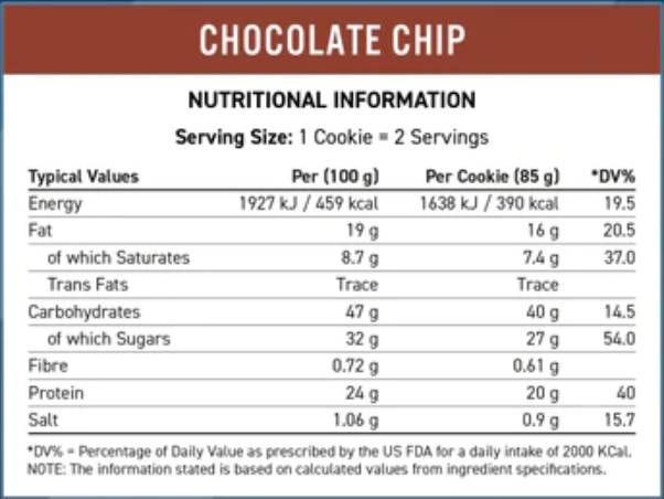 Cookie critico | Cookie indulgenti ad alta proteina - 85 grammi