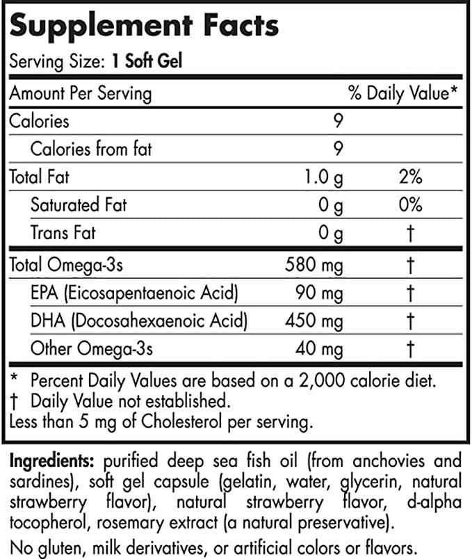 DHA giornaliero 580 mg - 30 capsule molli