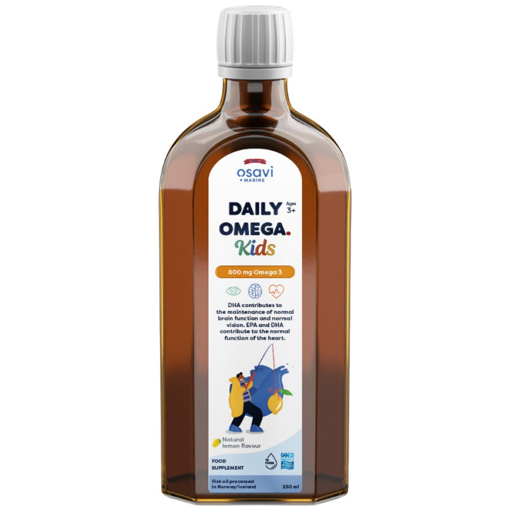 Liquido quotidiano Omega Kids | Aroma Naturale al Limone - 250 ml