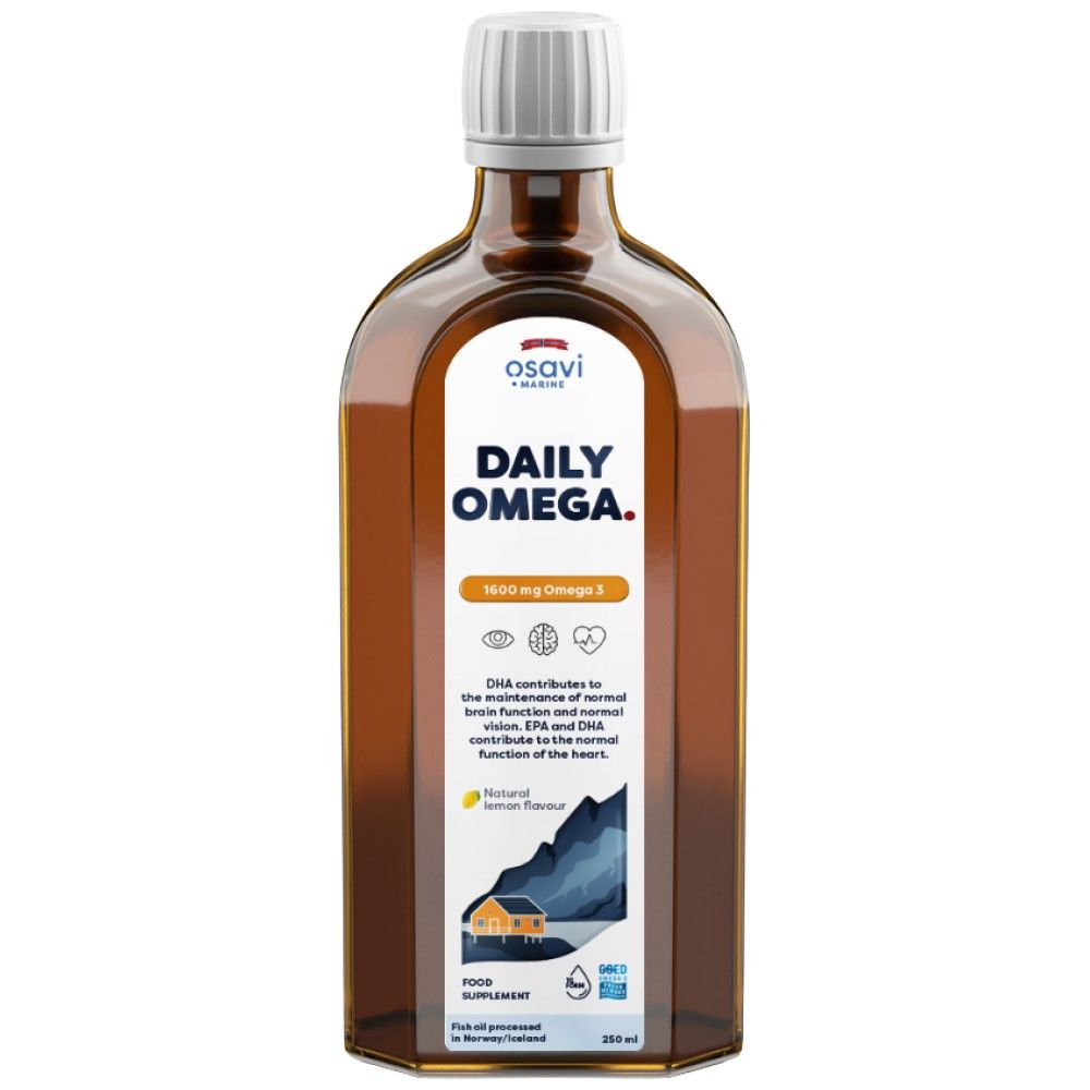 Liquido Omega quotidiano | Aroma Naturale al Limone - 250 ml