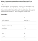 Delight+ Brownie al cioccolato con barretta proteica croccante - 12 x 60 grammi