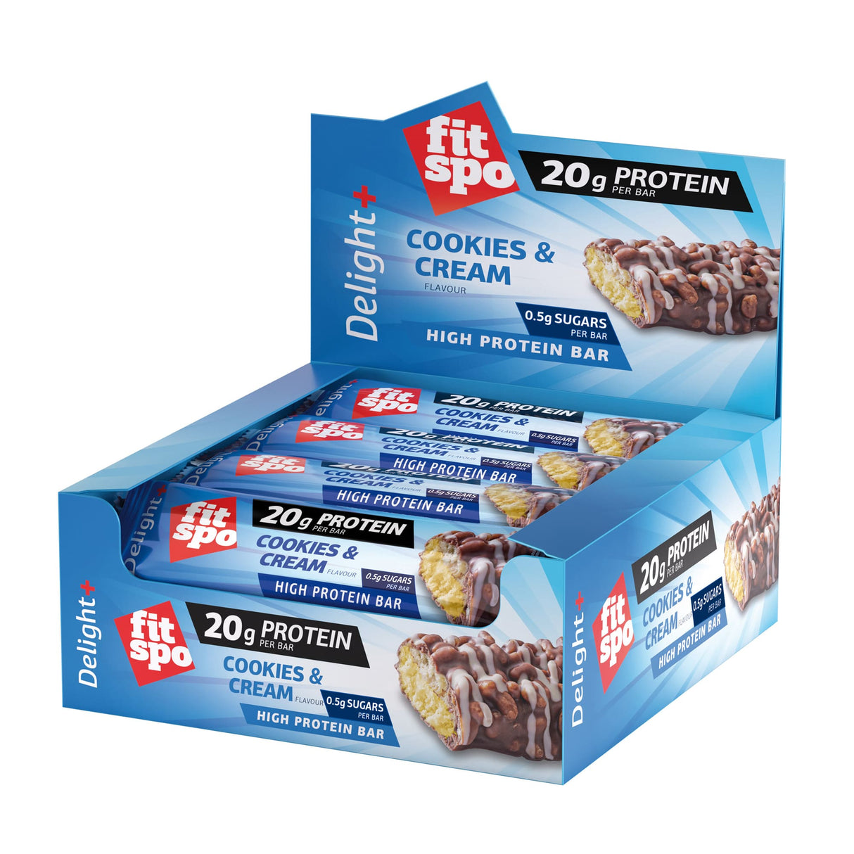 Delight+ Barretta Proteica Biscotti e Crema - 12 x 60 grammi