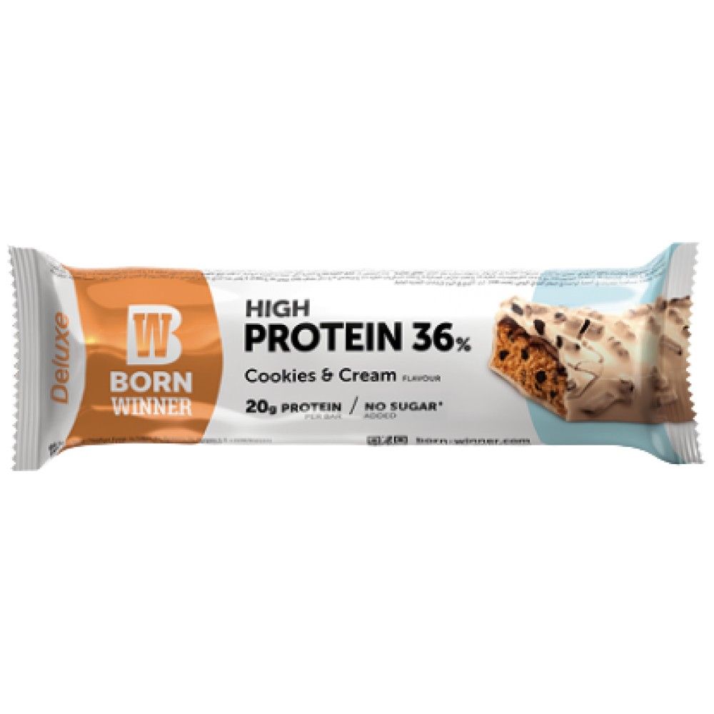 Barretta Deluxe ad alto contenuto proteico al 36% - 15 x 55 grammi