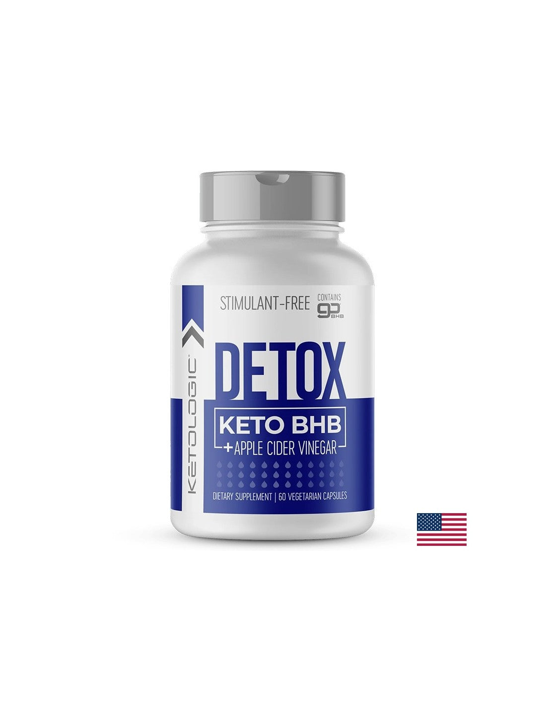 Riduzione del peso - Detox Keto BHB + aceto di mele, 60 capsule