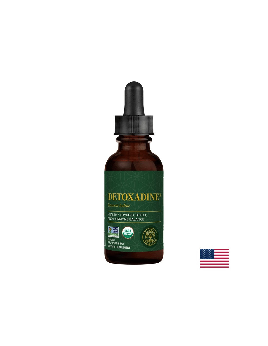 Detoxadine® Nascent Iodine - Iodio atomico organico certificato Detoxadine®, 29,6 ml Guarigione globale