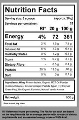 Frullato dietetico chetogenico | con MCT, collagene & WPI - 500 grammi