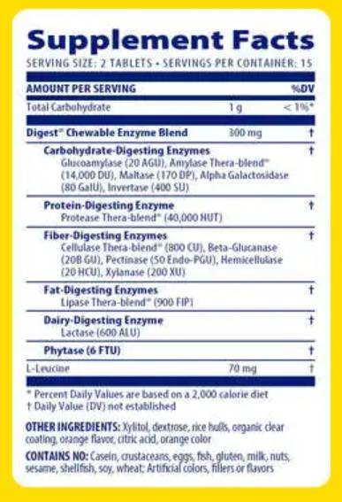 Digest Complete Masticabile - 60 Compresse masticabili