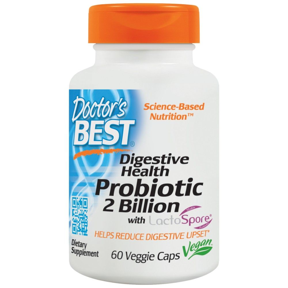 Probiotici per la salute dell'apparato digerente | 2 Miliardi con LactoSpore - 60 capsule
