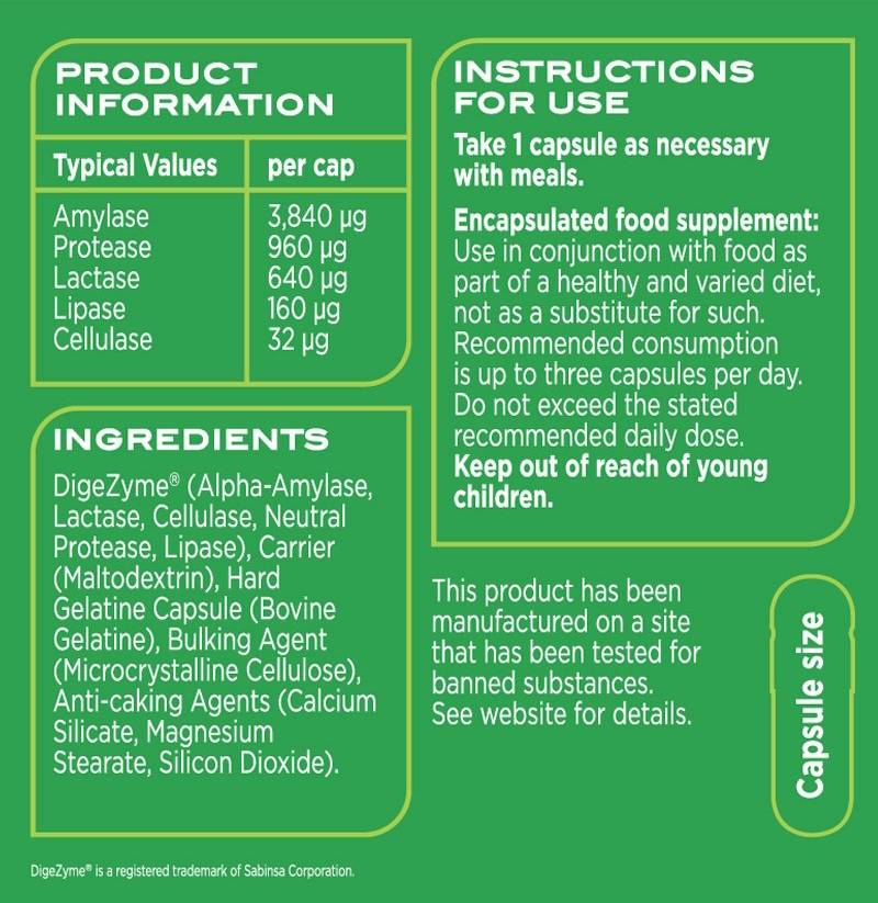 Digezyme/Enzimi digestivi - 90 capsule