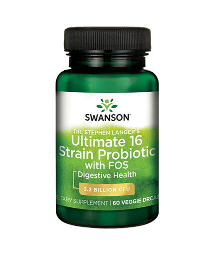 Probiotico definitivo a 16 ceppi del Dr. Stephen Langer con FOS - 60 capsule