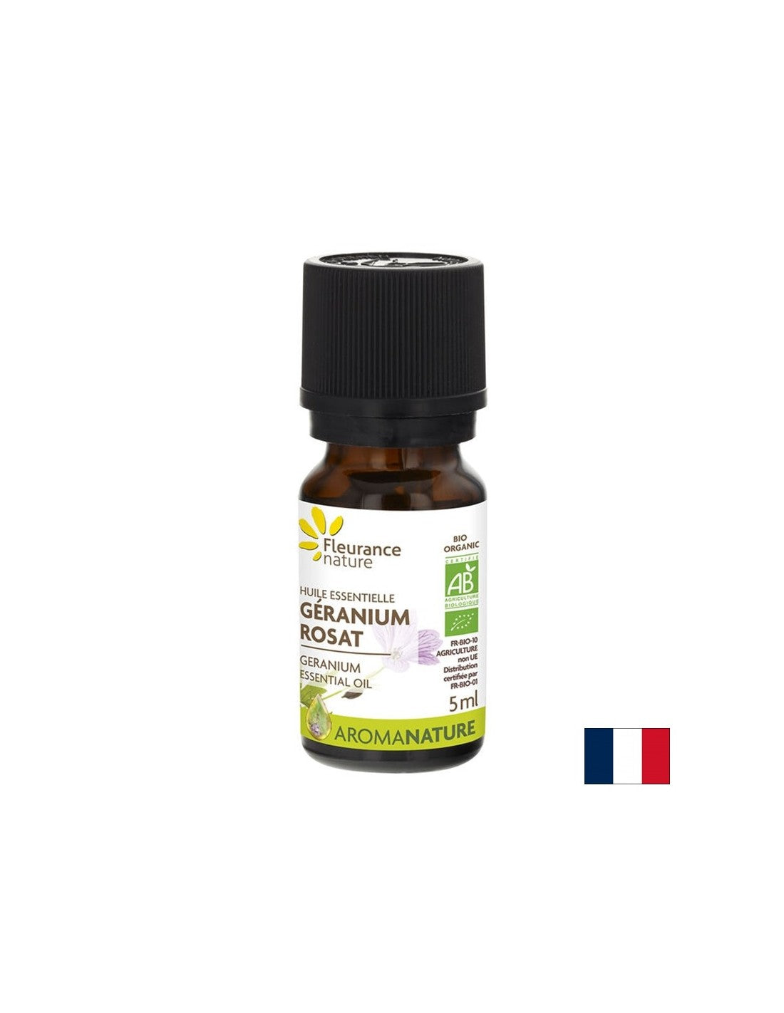 Olio essenziale di geranio, BIO, 5 ml